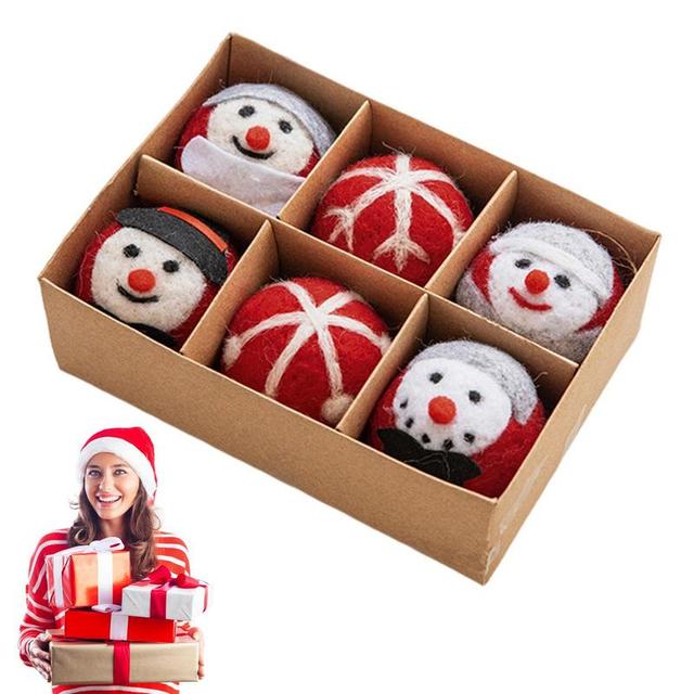 Portable Felt Balls For Crafts High Quality Christmas Felt Pompom Universal  Home Decorative Soft No Fade